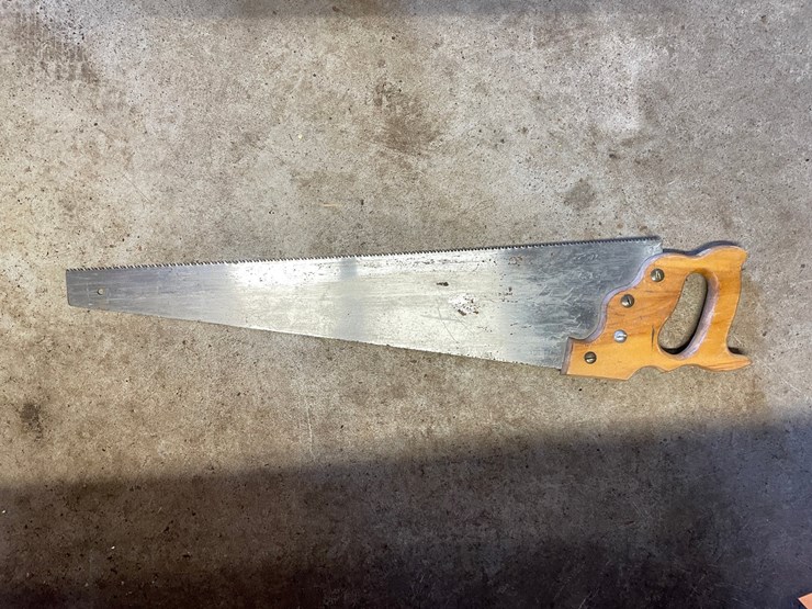 #1867-•-hand-saws,-hammers,-drill-braces-and-wooden-rolling-storage-drawer-image-6