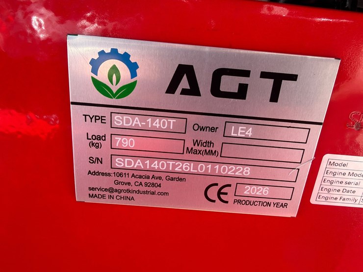 #232-•-unused-agt-sda-140t-mini-ride-on-skid-steer-loader-image-9