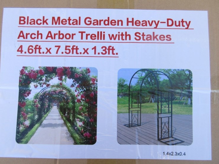 new-unused-4.6'-x-7.5'-x-1.3'-arch-arbor-trelli,-image-2