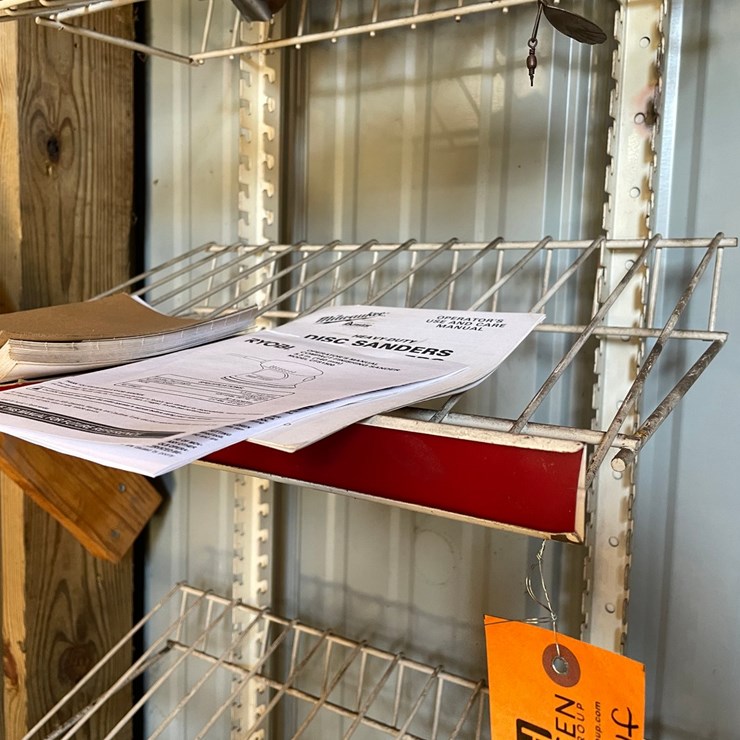 #1857 • Metal Hanging Wire Shelving Rack