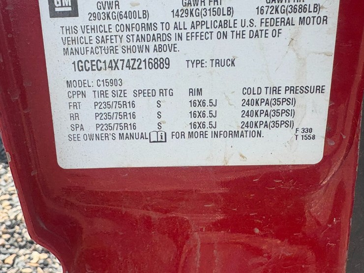 #23967-•-2004-chevrolet-silverado-pickup-vin:-1gcec14x74z216889-image-47