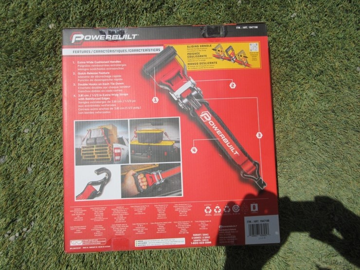 (4)-new-16'-x-1.5"-powerbuilt-ratchet-straps,-image-2