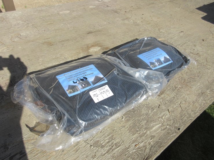 (2)-new-unused-outdoor-patio-fabric-screen,-image-1
