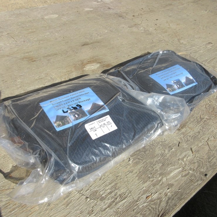 (2) New Unused Outdoor Patio Fabric Screen,