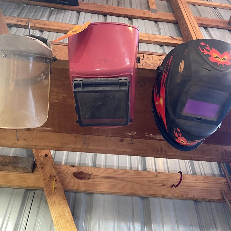 #1878 • (2) Welding Helmets and (1) Face Shield