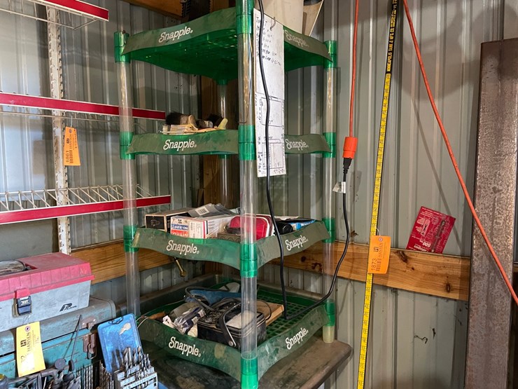 #1861-•-metal-hanging-wire-shelving-rack-and-snapple-rack-image-2