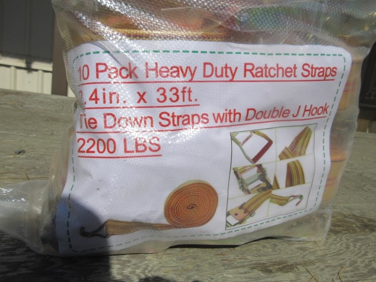 new-unused-2.4"-x-33'-hd-1-ton-ratchet-straps,-image-3