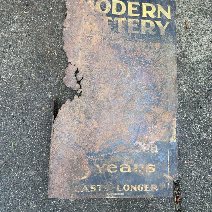 Modern Battery Sign