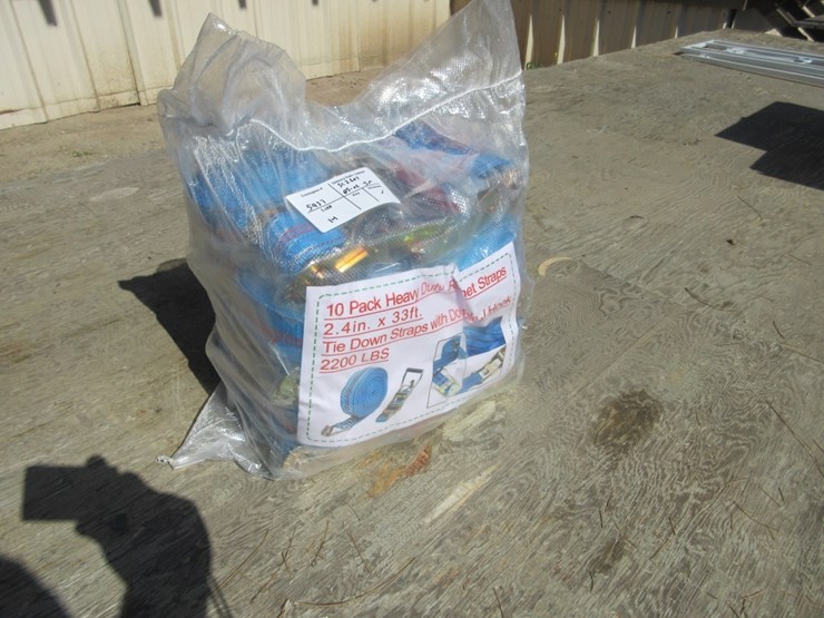 new-unused-2.4"-x-33'-hd-1-ton-ratchet-straps,-image-1