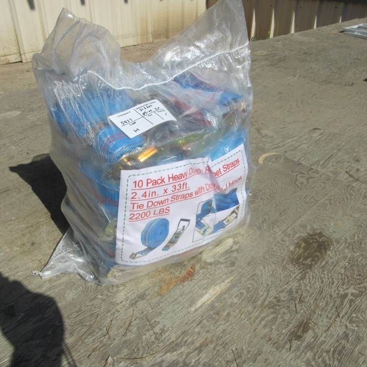 New Unused 2.4" x 33' HD 1-Ton Ratchet Straps,