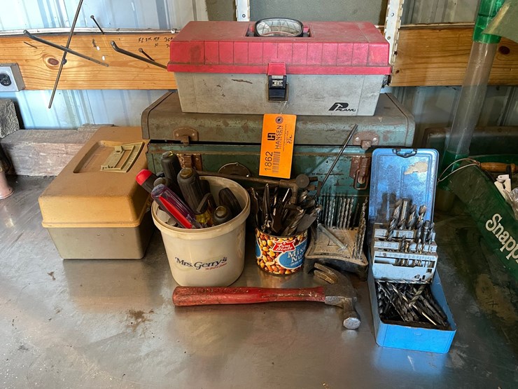 #1862-•-assorted-handled-tools-and-drill-bits-image-1