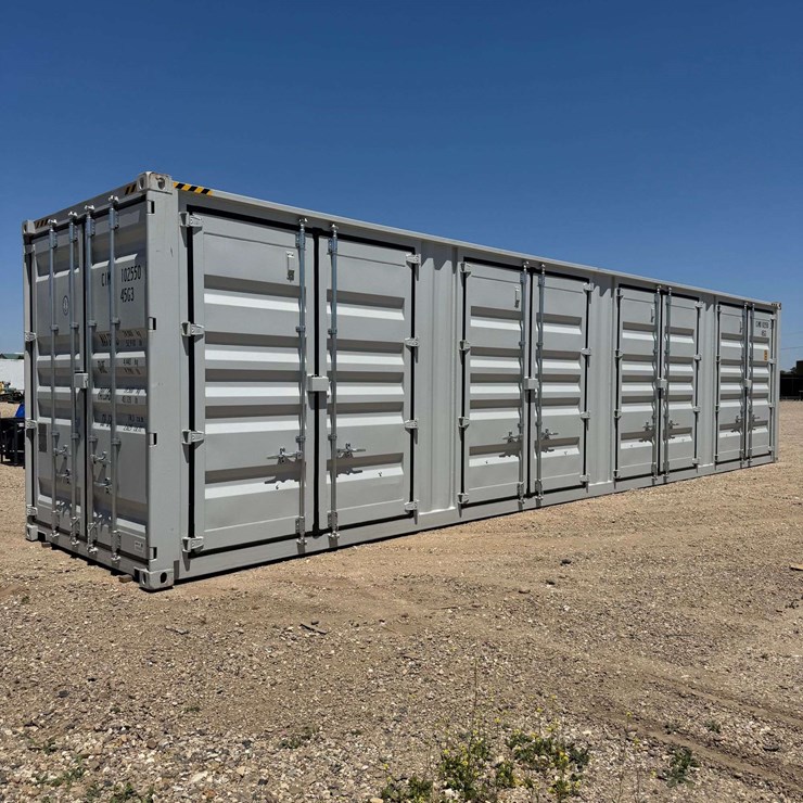 (2025) 40ft. High Cube Shipping Container w/ 1 End Door & 4 Side Doors (One Trip)