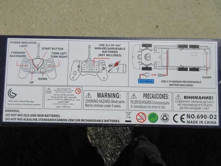 (2)-new-unused-remote-control-toy-dump-trucks,-image-3