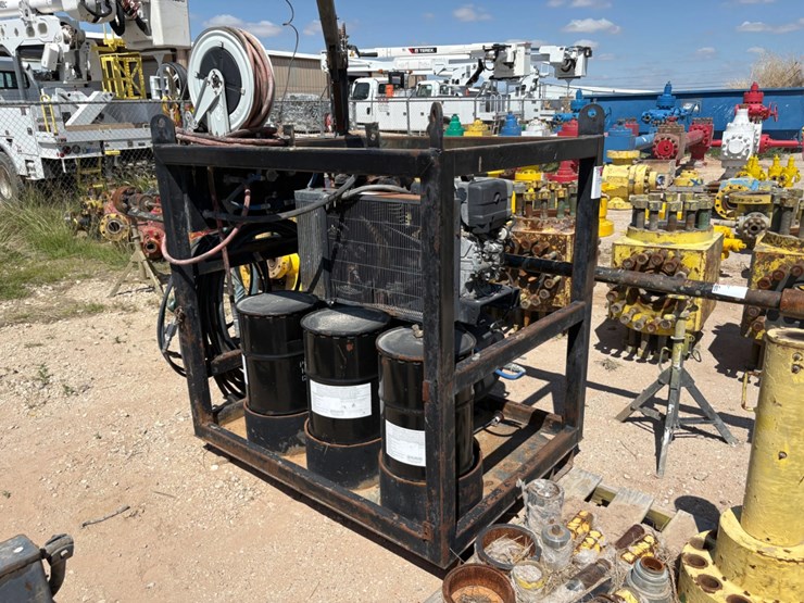 bearing-service-&-supply-5’-x-3.5’-pneumatic-grease-injection-skid-w/-lubricator-image-1