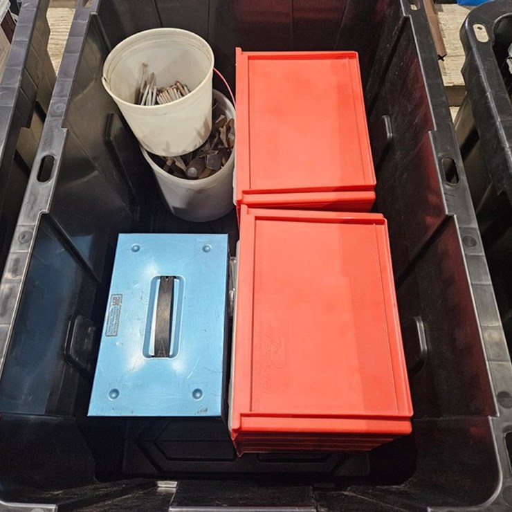 #64 • Assorted Fasteners In Storage Bins