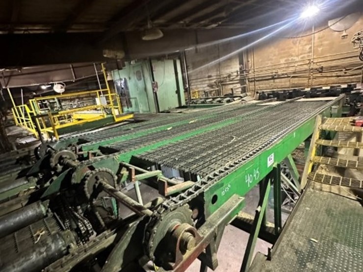 10ft-x-25ft-4-strand-transfer-deck-with-stops-and-electric-drive-(infeed-to-gang)-image-1