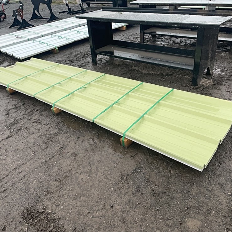 NEW 12FT. LONG MIXED COATING R PANEL NEW SUPPORT EQUIPMENT