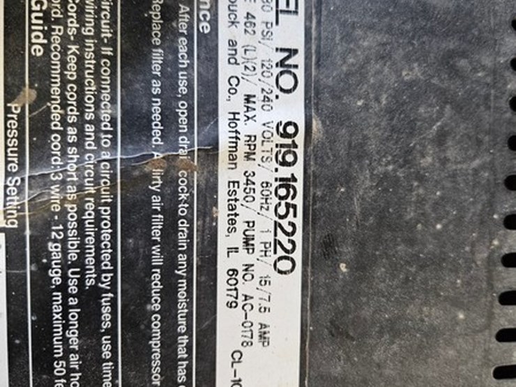 #22-•-craftsman-5hp-22-gallon-air-compressor-image-9