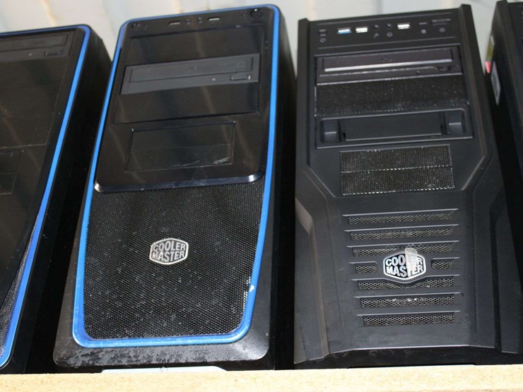 four-shelves-of-desktop-computers,-dell-laptops,-printers-image-11