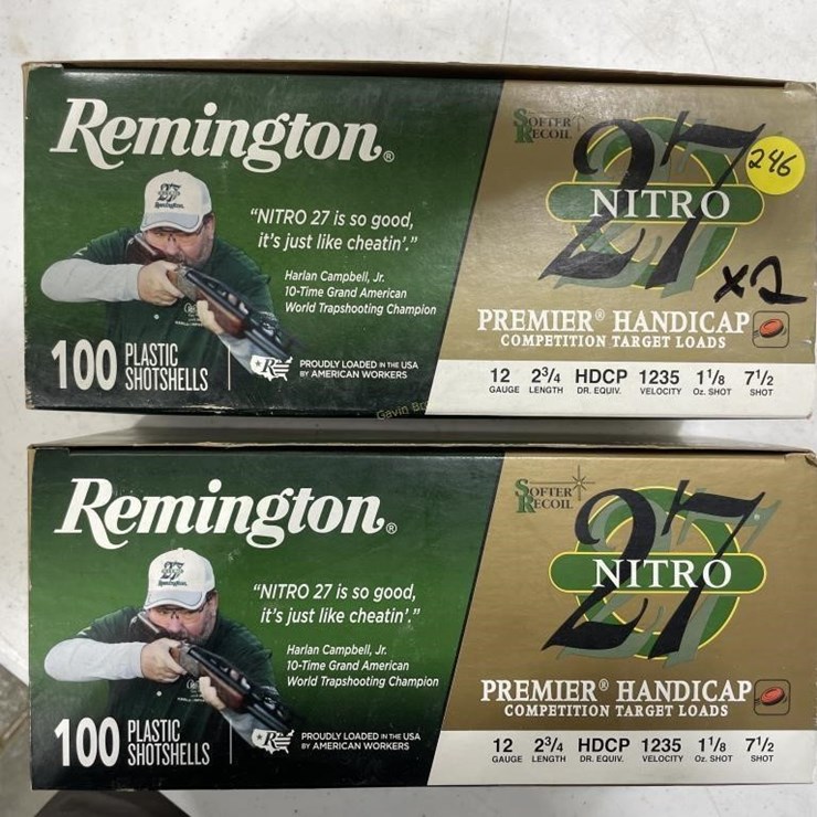 200 Rounds Remington Nitro 27 12ga Ammo