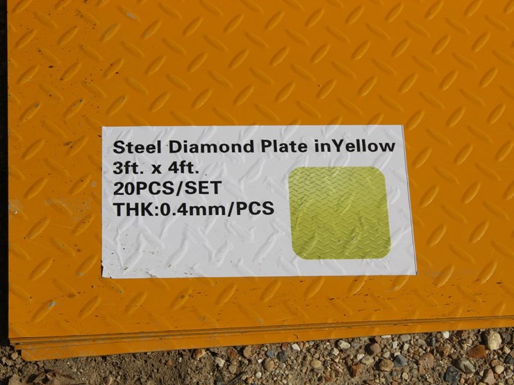 #5142-•-bundle-of-3ft-x-3ft-yellow-steel-diamond-plate-image-2
