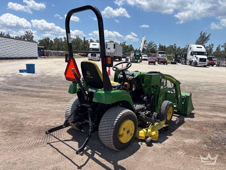 2007-john-deere-2305h-25hp-utility-loader-tractor-w/-mower-image-3