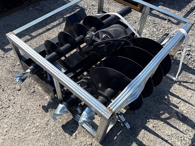 #2027-•-unused-jct-skid-steer-hydraulic-auger-drive-&-bits-inv#-47054-image-3