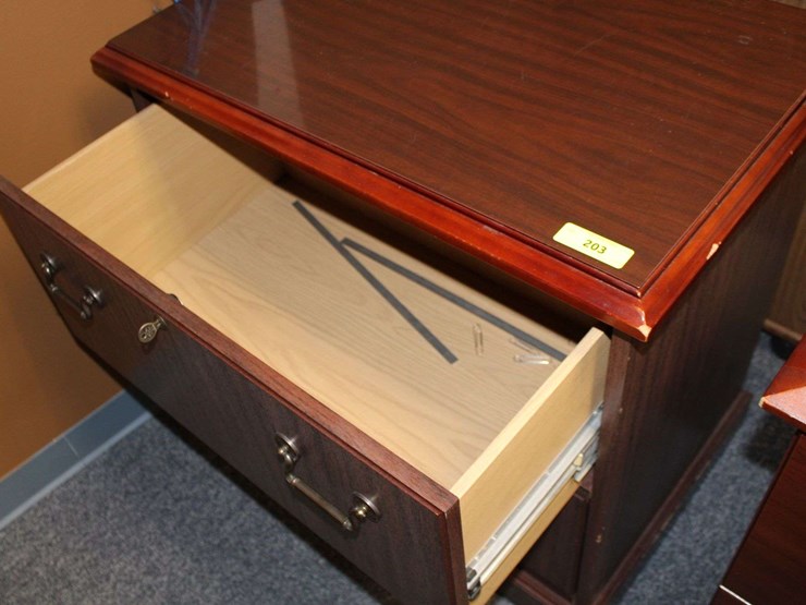 wooden-2-drawer-file-cabinet-with-brass-handles-image-2