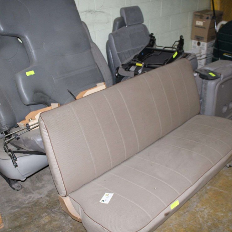 VARIOUS BENCH SEATS AND SINGLE SEATS AS PHOTOGRAPHED