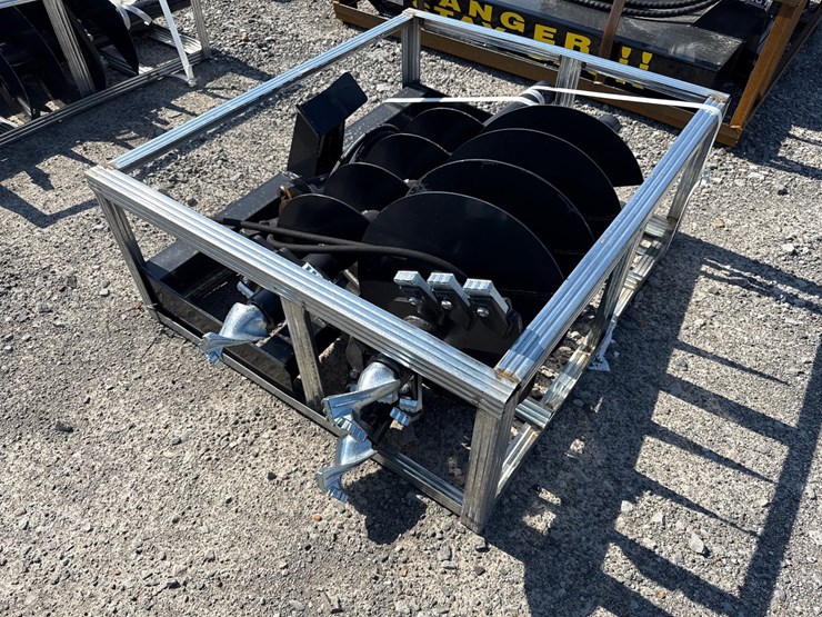#2028-•-unused-jct-skid-steer-hydraulic-auger-drive-&-bits-inv#-47052-image-4