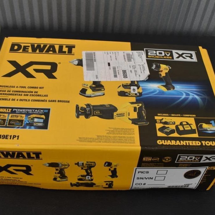 DEWALT 20V MAX XR 4-TOOL COMBO 44807