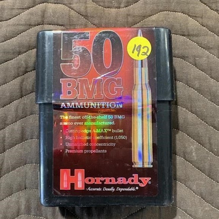 10 Rounds Hornady 50 BMG Ammo