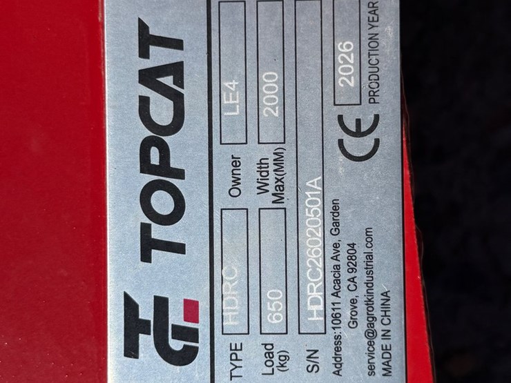#45357-•-unused-top-cat-hdrc-77"-skid-steer-brush-cutter-hdrc26020501a-image-9