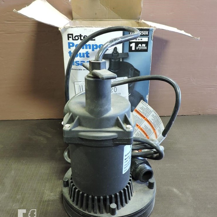 FLOTEC, 1/6 HORSEPOWER SUMP PUMP, WORKING