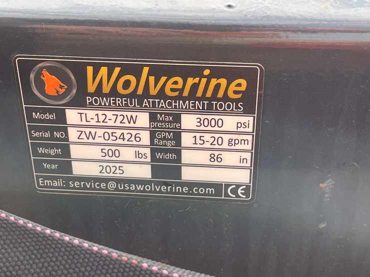 #9035-•-unused-wolverine-72"-skid-steer-forestry-rototiller-(o12)-image-7