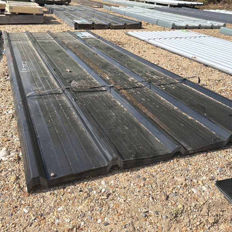 #5151 • BUNDLE OF 3FT X 8FT BLACK METAL ROOF PANELS