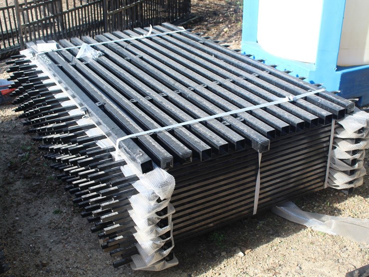 #5112-•-bundle-of-100ft-wrought-iron-powder-coated-fence-image-1