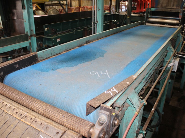48"x17'-outfeed-belt-for-cornell-edger-w/-hydraulic-drive-w/-hydraulic-hurry-up-roll-image-1