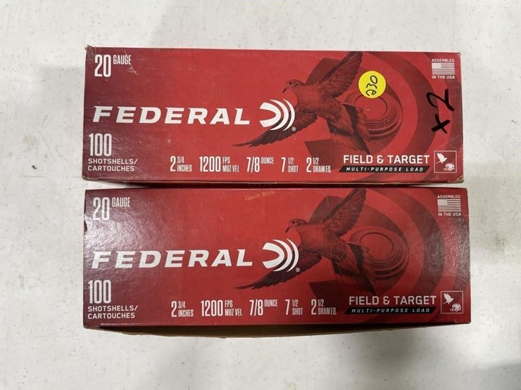 200-rounds-federal-field-&-target-20ga-ammo-image-1