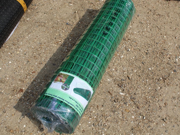 #5194-•-2-roll-of-green-vinyl-coated-lawn-fence-image-2