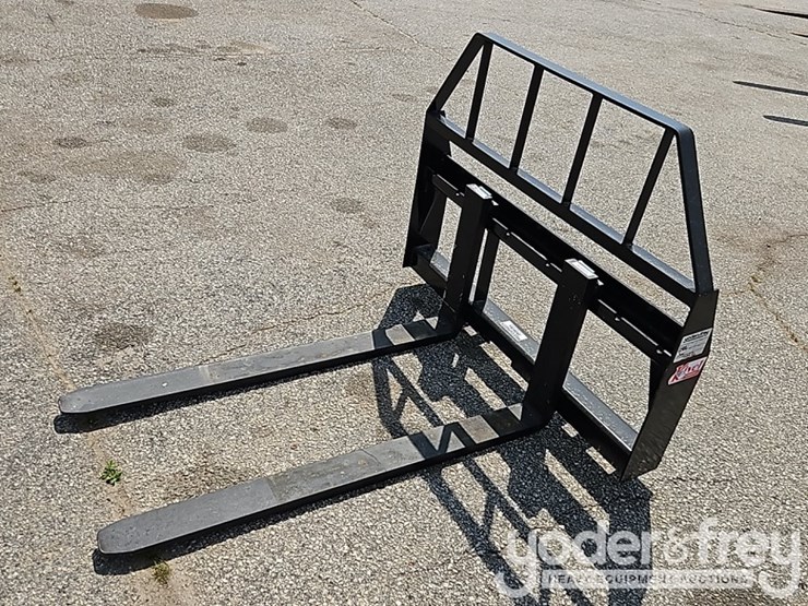 unused-kivel-48"-3500#-pallet-fork-attachment-to-suit-skidsteer-image-1