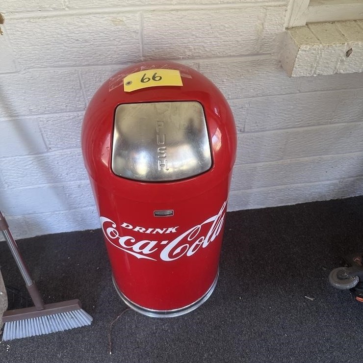 Coca Cola Garbage Can
