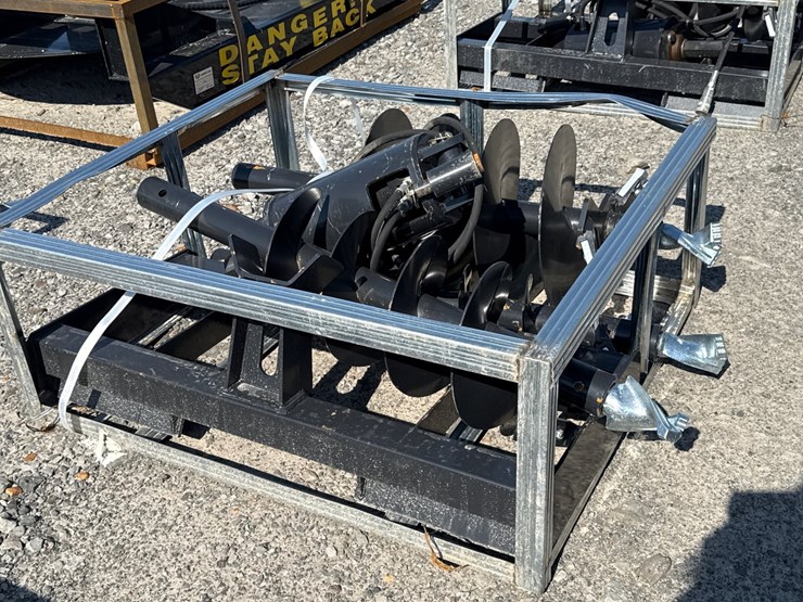 #2027-•-unused-jct-skid-steer-hydraulic-auger-drive-&-bits-inv#-47054-image-4