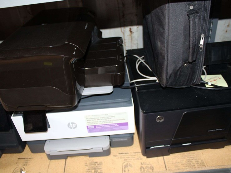 four-shelves-of-desktop-computers,-dell-laptops,-printers-image-9