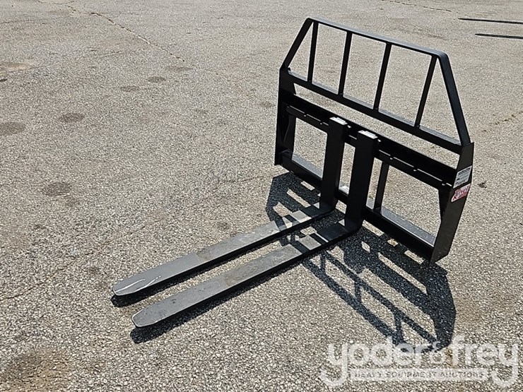 unused-kivel-48"-3500#-pallet-fork-attachment-to-suit-skidsteer-image-1