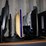 three-shelves-of-desktop-computers,-printers,-&-flat-screen-monitors-image-2