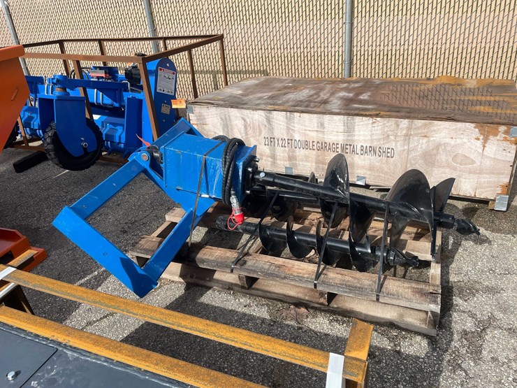 #9040-•-unused-skid-steer-mower-king-post-hole-auger-(o11)-image-2