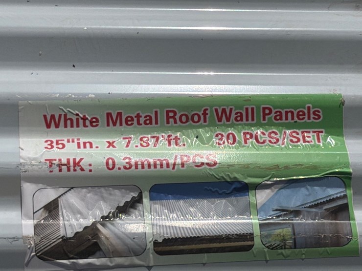 #5150-•-bundle-of-3ft-x-8ft-white-metal-roof-panels-image-2