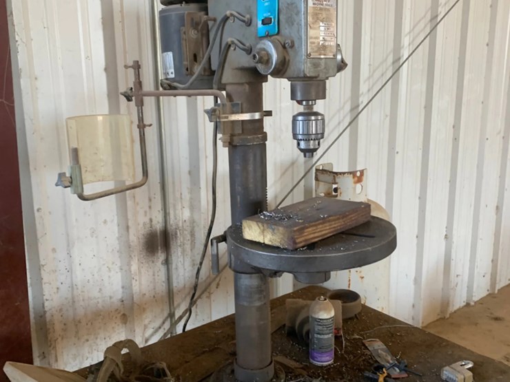 buffalo-12-speed-heavy-duty-drill-press-w/-jacob’s-ball-bearing-super-chuck-image-4