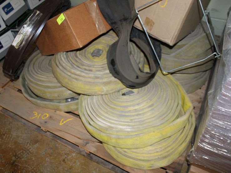 pallet-of-firehoses-and-a-roll-of-strapping,-and-more-metal-image-4